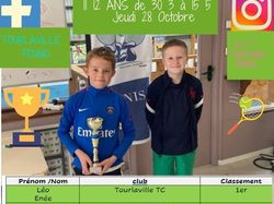 TOURNOI DES JEUNES TOUSSAINT 2021
